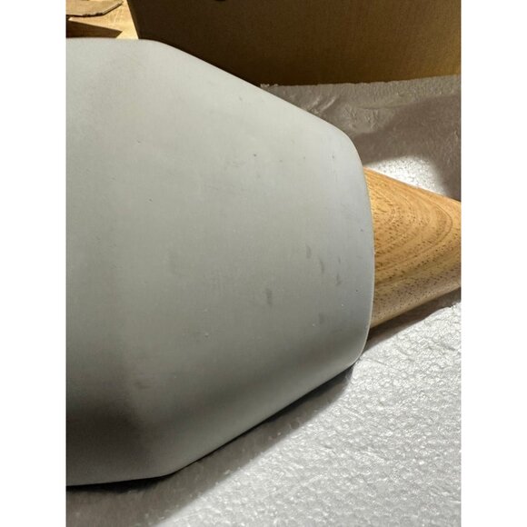 Serena & Lily Knolls Wood Trimmed Concrete Pendant - Picture 5 of 6